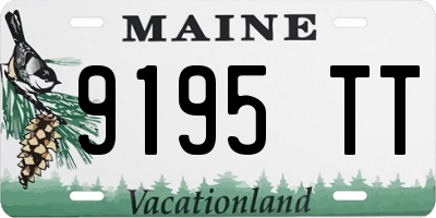 ME license plate 9195TT