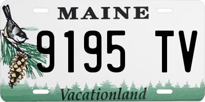 ME license plate 9195TV