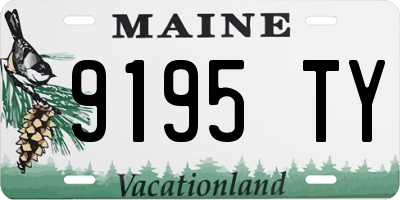 ME license plate 9195TY