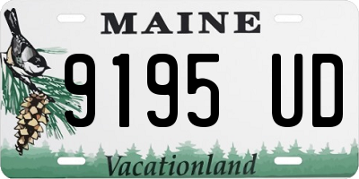 ME license plate 9195UD