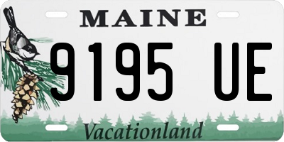 ME license plate 9195UE