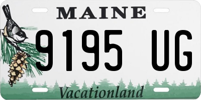 ME license plate 9195UG