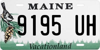 ME license plate 9195UH