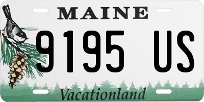 ME license plate 9195US