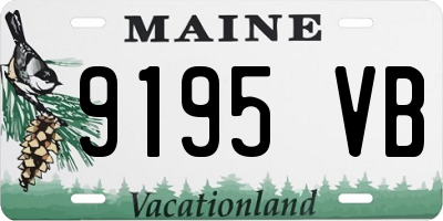 ME license plate 9195VB