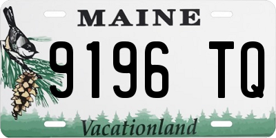 ME license plate 9196TQ