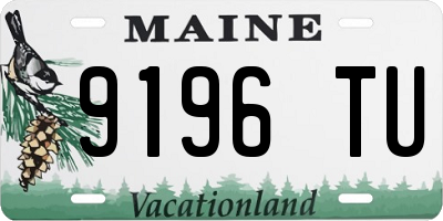 ME license plate 9196TU