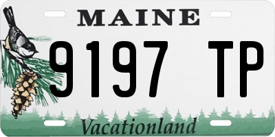 ME license plate 9197TP