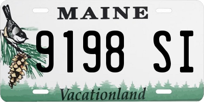 ME license plate 9198SI