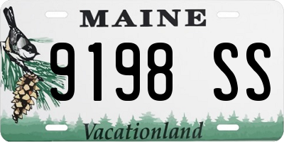 ME license plate 9198SS