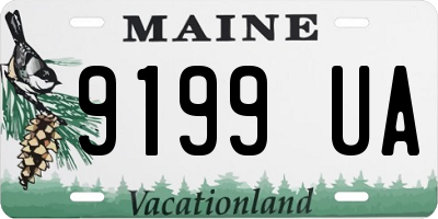 ME license plate 9199UA