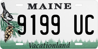 ME license plate 9199UC