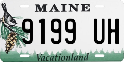 ME license plate 9199UH