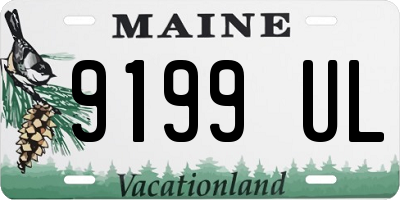 ME license plate 9199UL