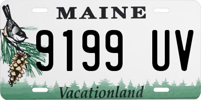 ME license plate 9199UV