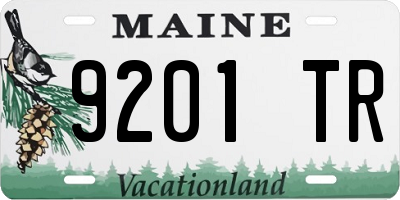 ME license plate 9201TR