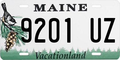 ME license plate 9201UZ