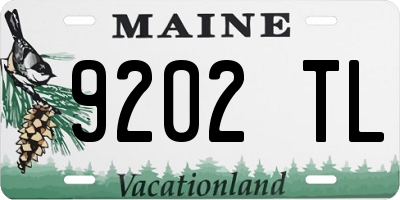 ME license plate 9202TL