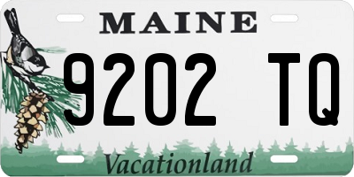 ME license plate 9202TQ