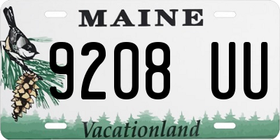 ME license plate 9208UU