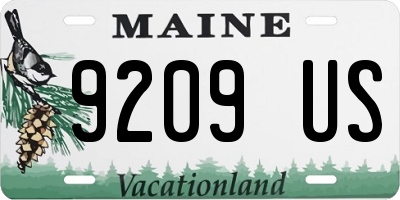 ME license plate 9209US