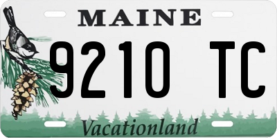 ME license plate 9210TC