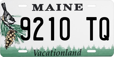 ME license plate 9210TQ