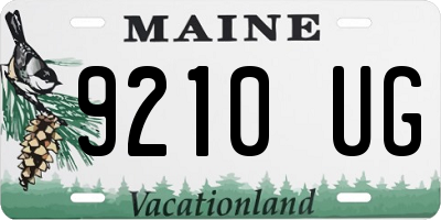 ME license plate 9210UG