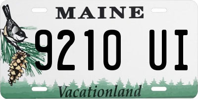 ME license plate 9210UI