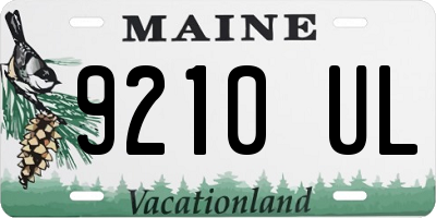 ME license plate 9210UL
