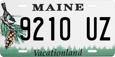 ME license plate 9210UZ