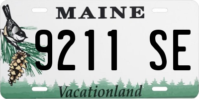 ME license plate 9211SE