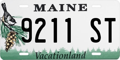 ME license plate 9211ST