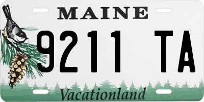 ME license plate 9211TA