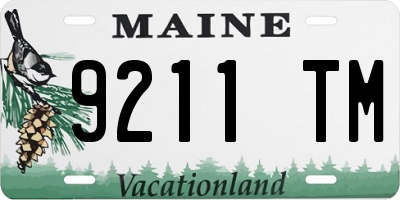 ME license plate 9211TM