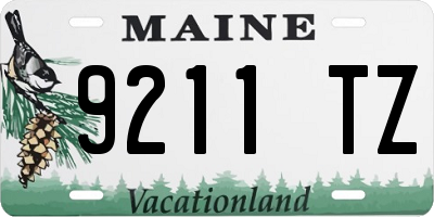 ME license plate 9211TZ