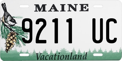 ME license plate 9211UC