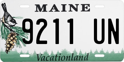 ME license plate 9211UN