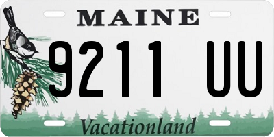 ME license plate 9211UU