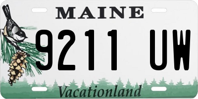 ME license plate 9211UW