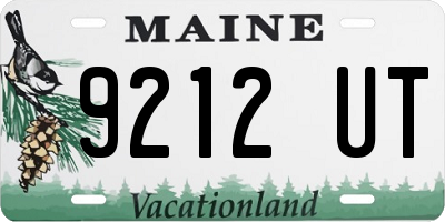 ME license plate 9212UT