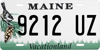 ME license plate 9212UZ