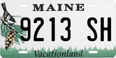 ME license plate 9213SH