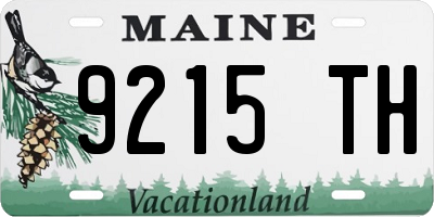 ME license plate 9215TH