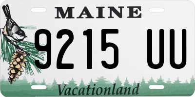 ME license plate 9215UU