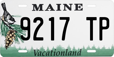 ME license plate 9217TP