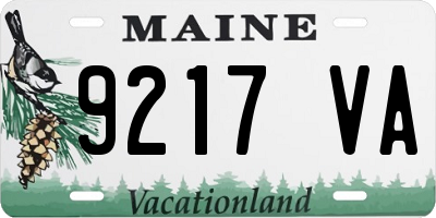 ME license plate 9217VA