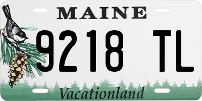 ME license plate 9218TL