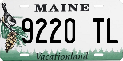 ME license plate 9220TL