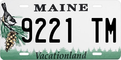 ME license plate 9221TM